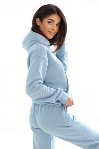 Bluza z kapturem Boxy Natural Side jasny niebieski NS2536
