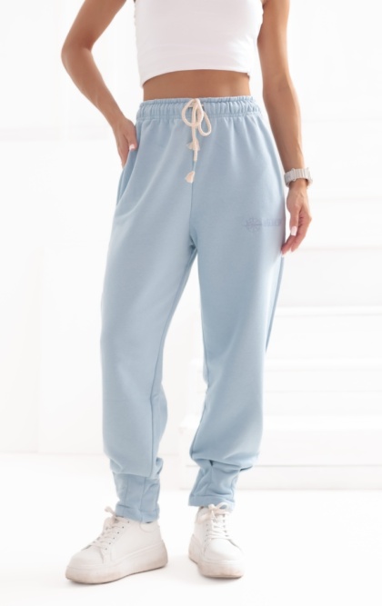 Spodnie dresowe Basic Natural Side jasny niebieski NS2541