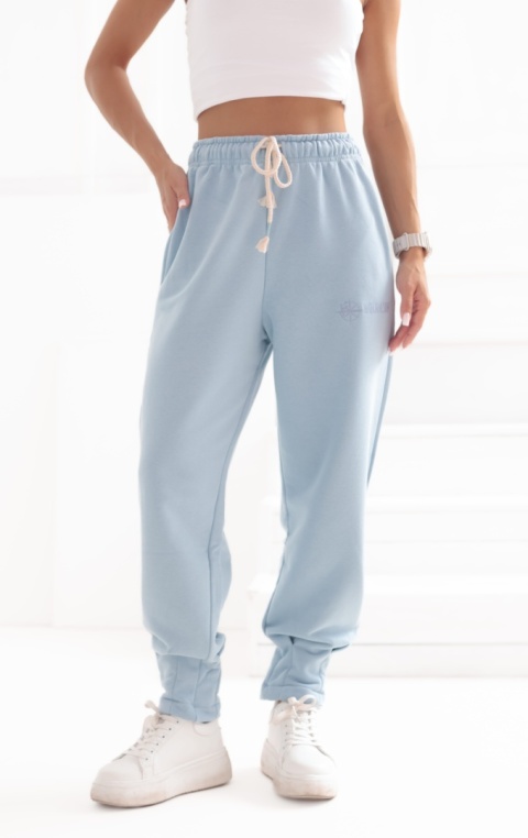 Spodnie dresowe Basic Natural Side jasny niebieski NS2541