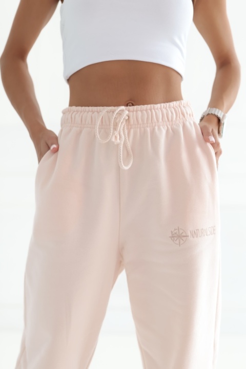 Spodnie dresowe Basic Natural Side jasny róż NS2541