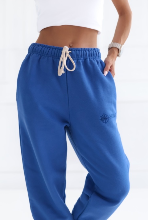 Spodnie dresowe Basic Natural Side niebieskie NS2541