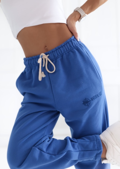 Spodnie dresowe Basic Natural Side niebieskie NS2541