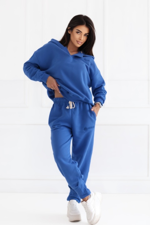 Spodnie dresowe Basic Natural Side niebieskie NS2541
