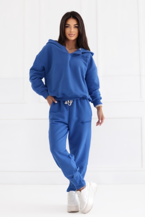 Spodnie dresowe Basic Natural Side niebieskie NS2541
