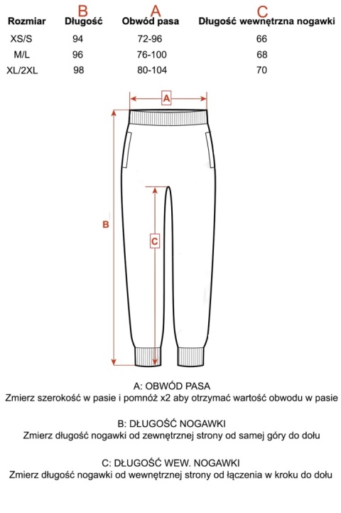 Spodnie dresowe Basic Natural Side niebieskie NS2541