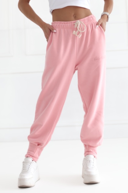 Spodnie dresowe Basic Natural Side różowe NS2541