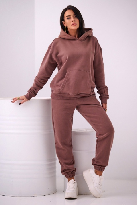 Spodnie dresowe Classics Natural Side brązowe NS2569