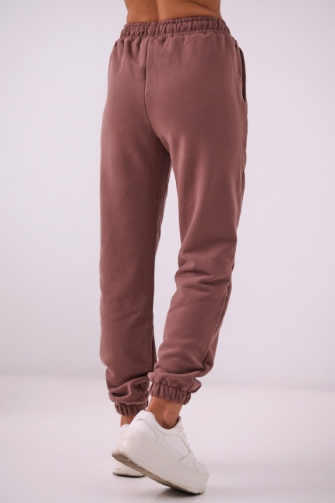 Spodnie dresowe Classics Natural Side brązowe NS2569
