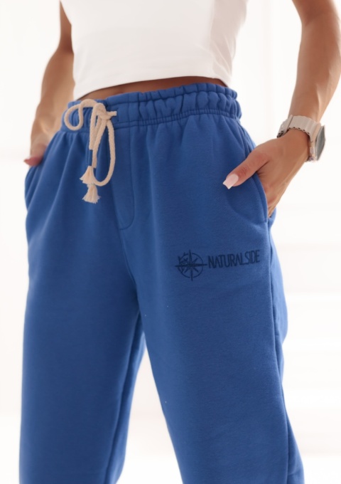 Spodnie dresowe Classics Natural Side niebieskie NS2526
