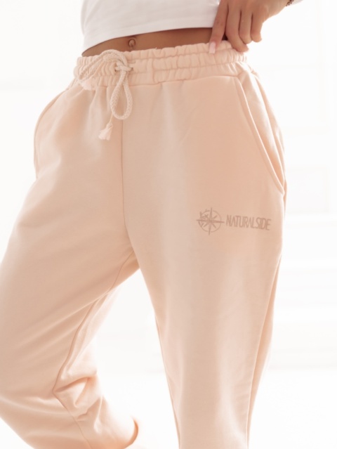Spodnie dresowe Classics Natural Side pudrowy róż NS2531