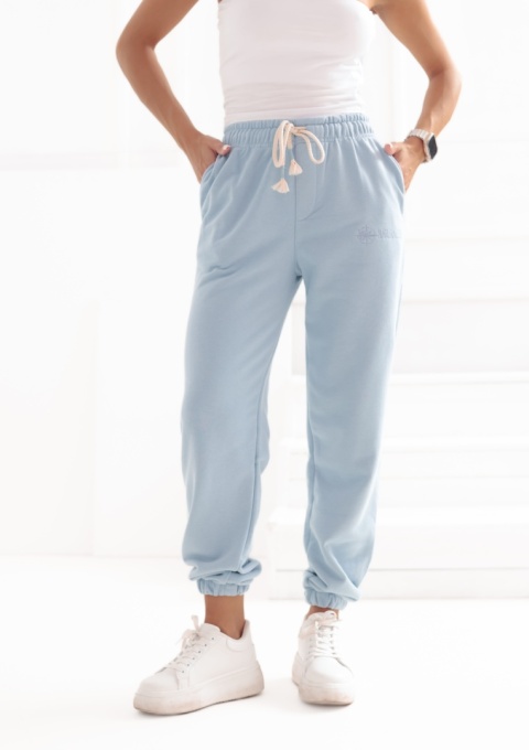 Spodnie dresowe Classics Natural Side jasny niebieski NS2526