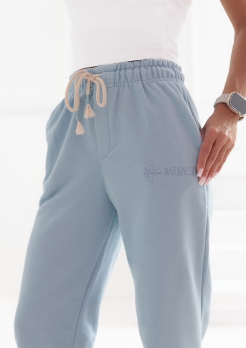 Spodnie dresowe Classics Natural Side jasny niebieski NS2526