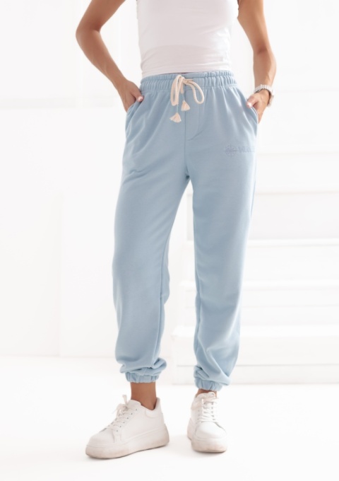 Spodnie dresowe Classics Natural Side jasny niebieski NS2526