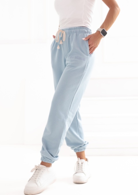 Spodnie dresowe Classics Natural Side jasny niebieski NS2526
