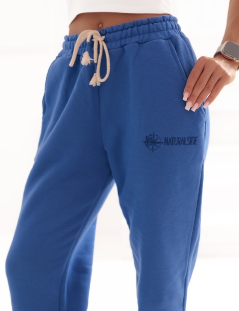Spodnie dresowe Classics Natural Side niebieskie NS2531