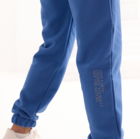 Spodnie dresowe Classics Natural Side niebieskie NS2531