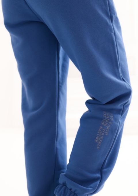 Spodnie dresowe Classics Natural Side niebieskie NS2531