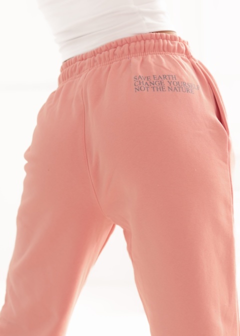 Spodnie dresowe Classics Natural Side różowe NS2526