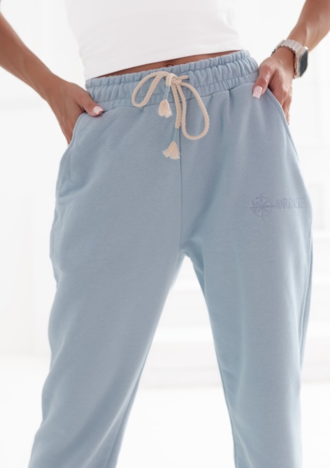 Spodnie dresowe Classics Natural Side jasny niebieski NS2531