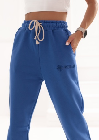 Spodnie dresowe Jogger Natural Side niebieskie NS2530