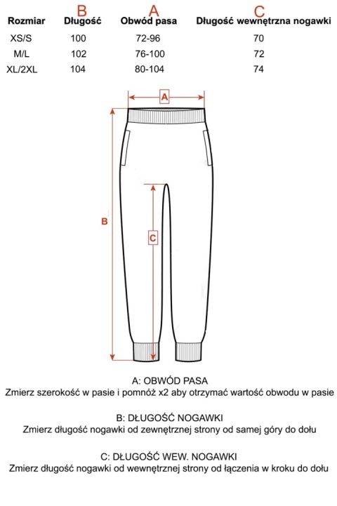Spodnie dresowe Jogger Natural Side pudrowy róż NS2530