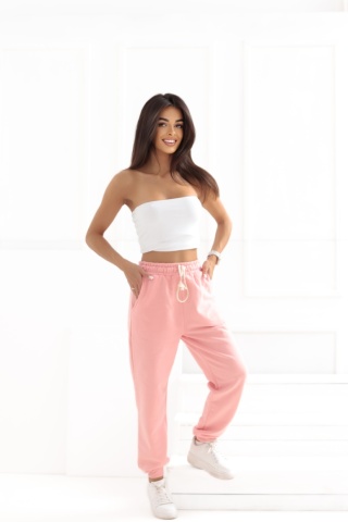 Spodnie dresowe Jogger Natural Side różowe NS2530
