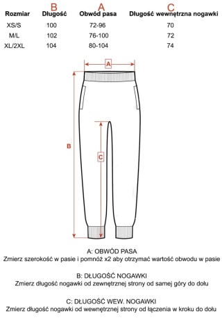 Spodnie dresowe Jogger Natural Side różowe NS2530