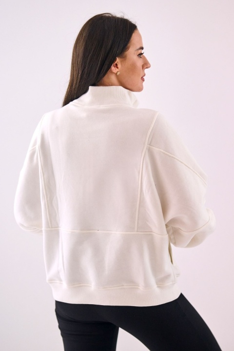 Bluza Bez Kaptura Damska Biała Natural Side NS2579