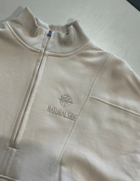 Bluza Bez Kaptura Damska Granatowa Natural Side NS2579