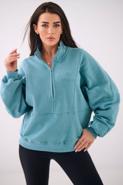 Bluza Bez Kaptura Damska Morska Natural Side NS2579