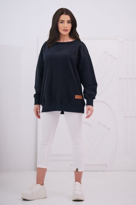 Bluza Damska Bez Kaptura Czarna Natural Side NS26109