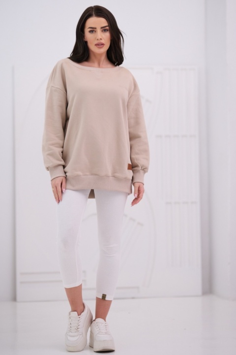 Bluza Damska Z Kapturem Beżowa Natural Side NS25109