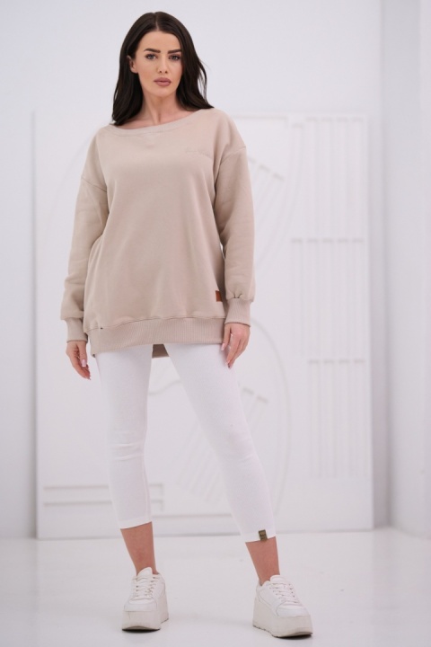 Bluza Damska Z Kapturem Beżowa Natural Side NS25109
