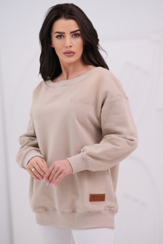 Bluza Damska Z Kapturem Beżowa Natural Side NS25109