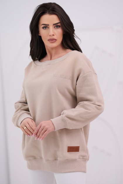 Bluza Damska Z Kapturem Beżowa Natural Side NS25109