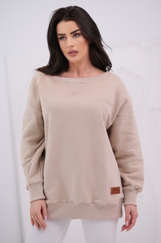 Bluza Damska Z Kapturem Beżowa Natural Side NS25109