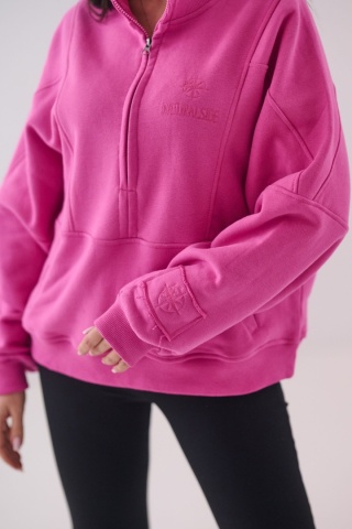 Bluza Damska Bez Kaptura Różowa Natural Side NS2579