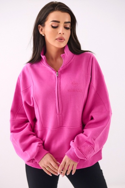 Bluza Damska Bez Kaptura Różowa Natural Side NS2579
