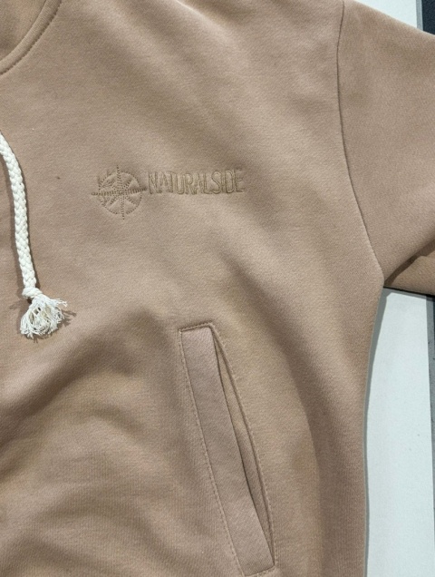 Bluza Rozpinana Damska Z Kapturem Czarna Natural Side NS26103