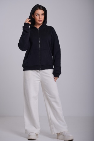 Bluza rozpinana Damska Czarna Natural Side NS2565