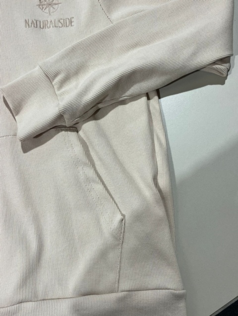 Komplet Prążkowany Brązowy Natural Side NS2585