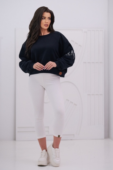 Bluza Damska Bez Kaptura Czarna Natural Side NS26117