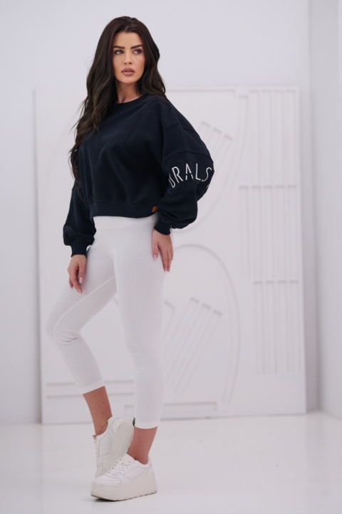 Bluza Damska Bez Kaptura Czarna Natural Side NS26117