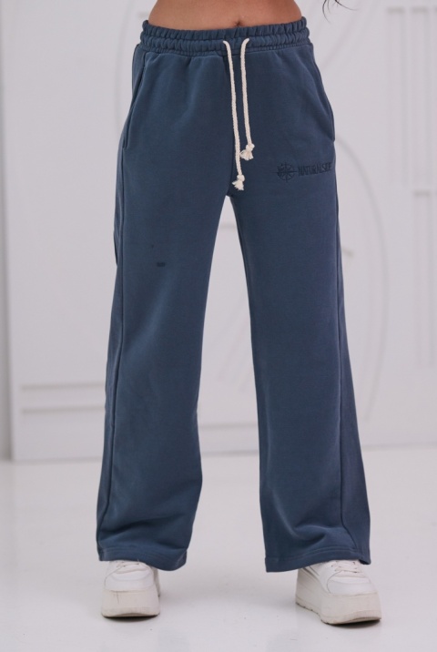 Spodnie Dresowe Damskie Grafitowe Natural Side NS26126