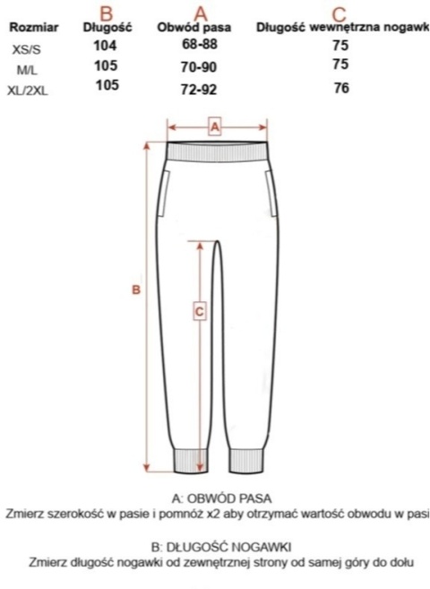 Spodnie Dresowe Damskie Czerwone Natural Side Leg Seams NS2557-2