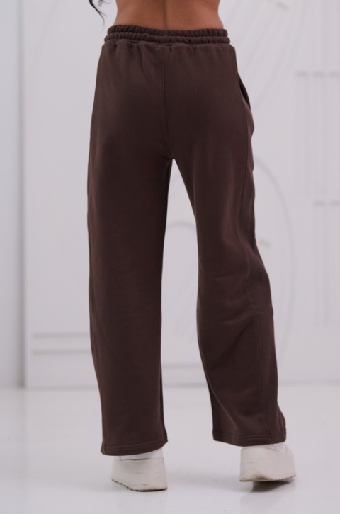 Spodnie Dresowe Damskie Brązowe Natural Side NS26126