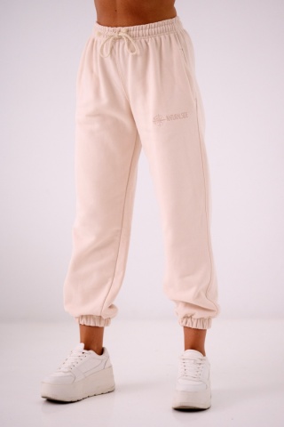 Spodnie dresowe Classics Natural Side beżowe NS2586