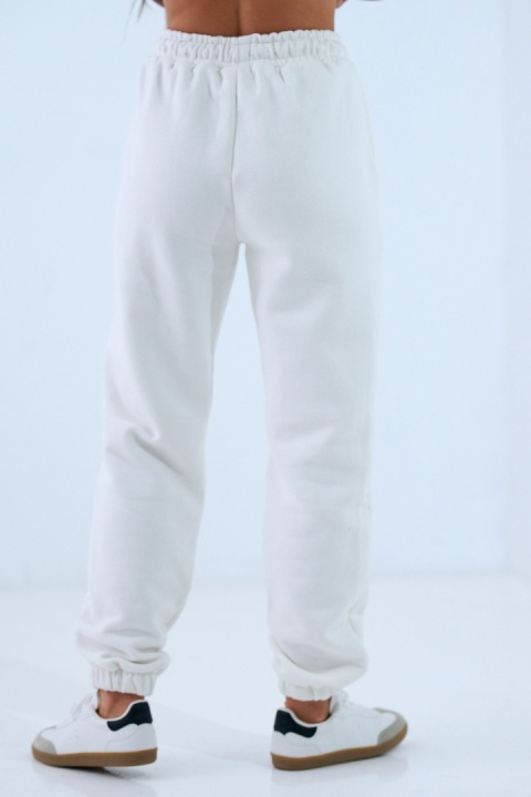 Spodnie dresowe Classics Natural Side białe NS2569