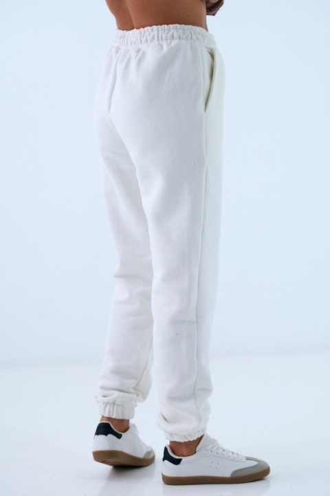 Spodnie dresowe Classics Natural Side białe NS2569