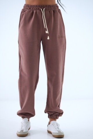 Spodnie dresowe Classics Natural Side brązowe NS2586